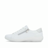 Chaussures à lacets blanches en cuir